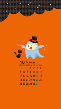 ちいきくんカレンダー10月